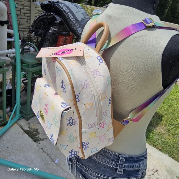 BETSEY JOHNSON LUV BETSEY LOGO BACKPACK - Picture 3 of 4